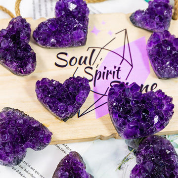 Amethyst Heart Cluster